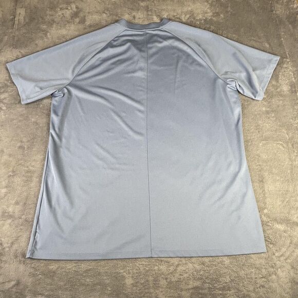 Nike Dri-FIT Shirt Mens 2XL Light Blue Short Sleeve Henley Raglan Athletic Golf - Picture 8 of 9